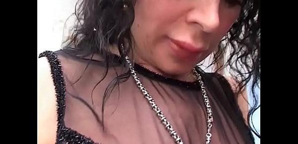  Husband likes to dress up and get blowjob from his wife